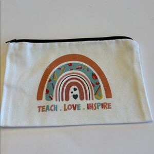 💕5/25💕Teach Love Inspire Zipper Pouch